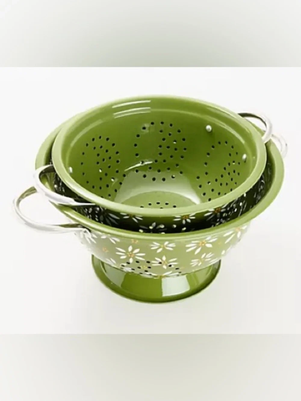 TEMP-TATIONS OLD WORLD NESTING COLANDER (2PCS) confetti (NWT)